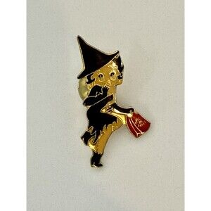 Vtg Betty Boop Halloween Witch Pin Badges Sexy Girl Pins